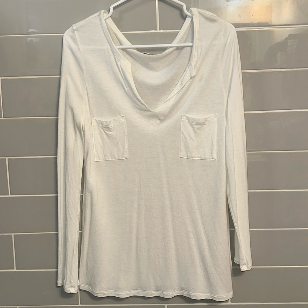 GAP Long Sleeve White Top